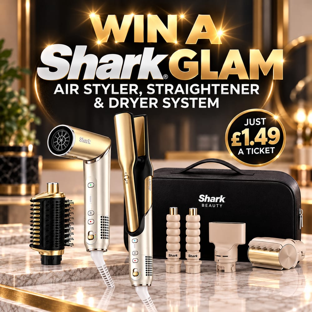 WIN A SHARK GLAM AIR STYLER, STRAIGHTENER & DRYER SYSTEM