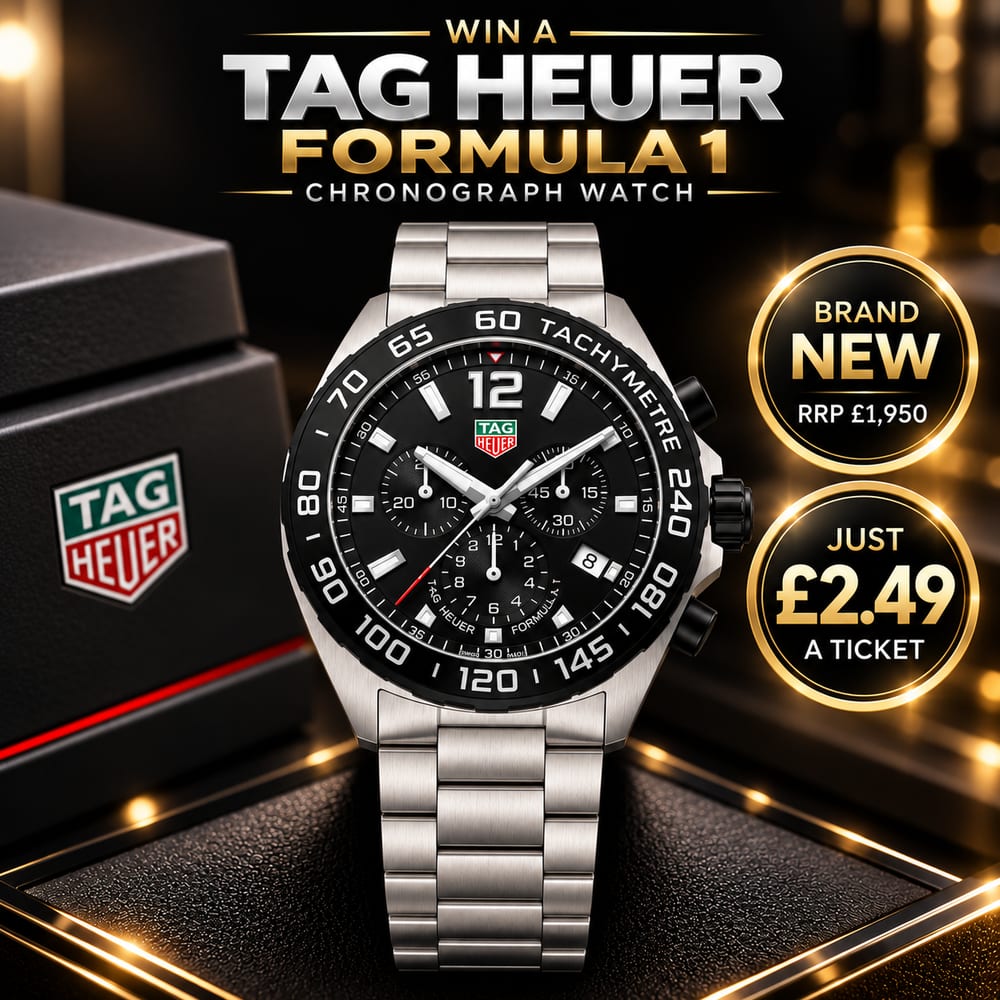 WIN A TAG HEUER FORMULA 1 CHRONOGRAPH WATCH WORTH £1,950